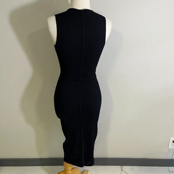 NWOT NAKED WARDROBE All Snatched Up Sleeveless Body-Con Dress in Black (M) - Picture 6 of 10